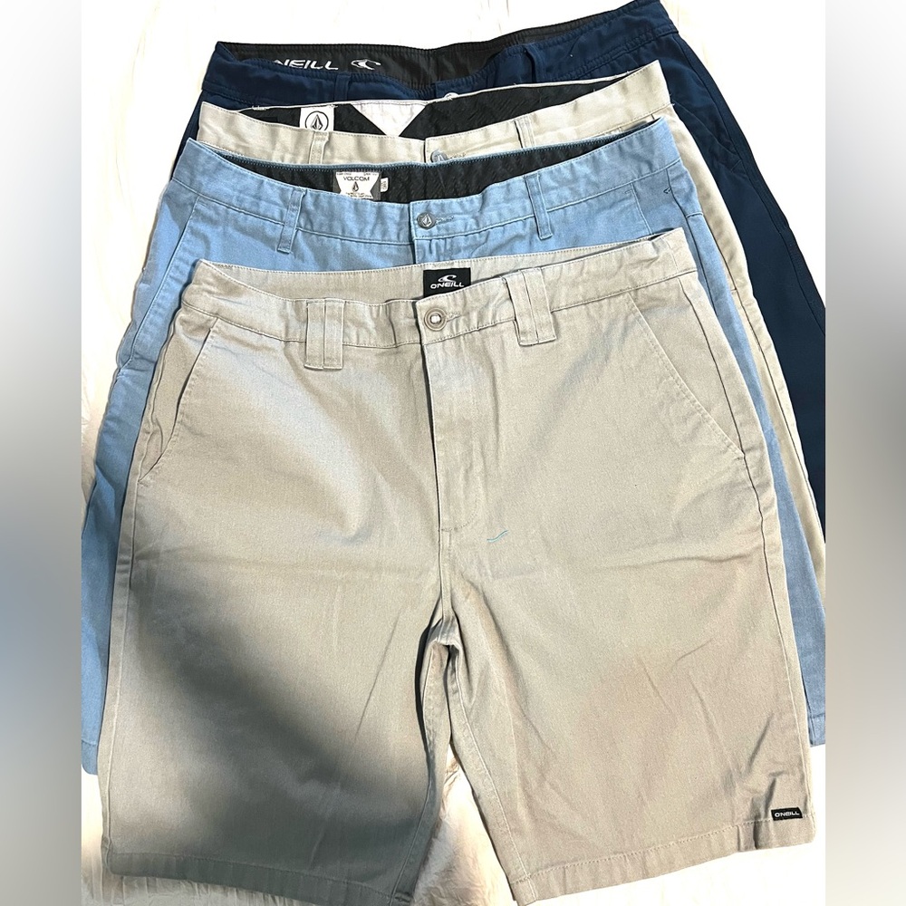 Volcom & O’Neill Bundle 4 Shorts Bermudas Men’s SZ 36  EUC
